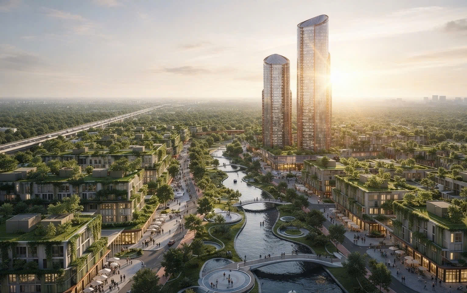 Hình 3: Tầm nhìn đô thị hiện đại sau khi hoàn tất xây dựng