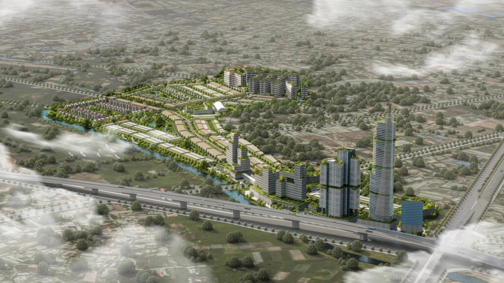 Phối cảnh tổng thể quy mô mặt bằng dự án One Era Kinera Kim Oanh tại Thuận Giao, Bình Dương.