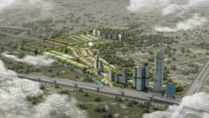 Phối cảnh tổng thể quy mô mặt bằng dự án One Era Kinera Kim Oanh tại Thuận Giao, Bình Dương.